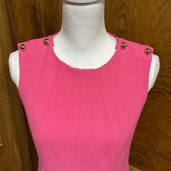 Shoshanna Dress with Gold Button Detail Size 4 - EUC - Picture 2 of 7